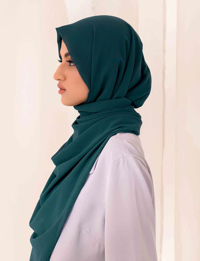 Soft Chiffon Scarf - Teal