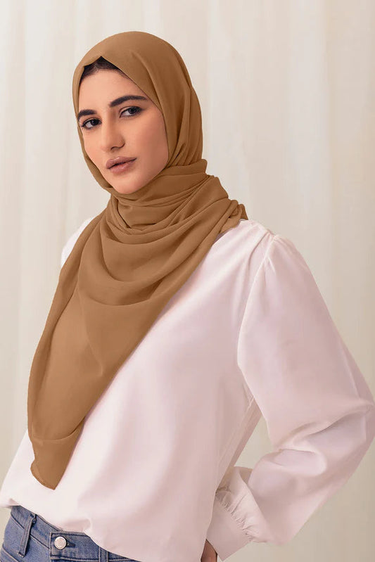 Chiffon Bubble Scarf - Summer Tan