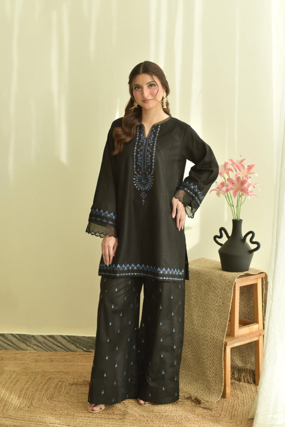 IRINA 3-PIECE EMBROIDERED