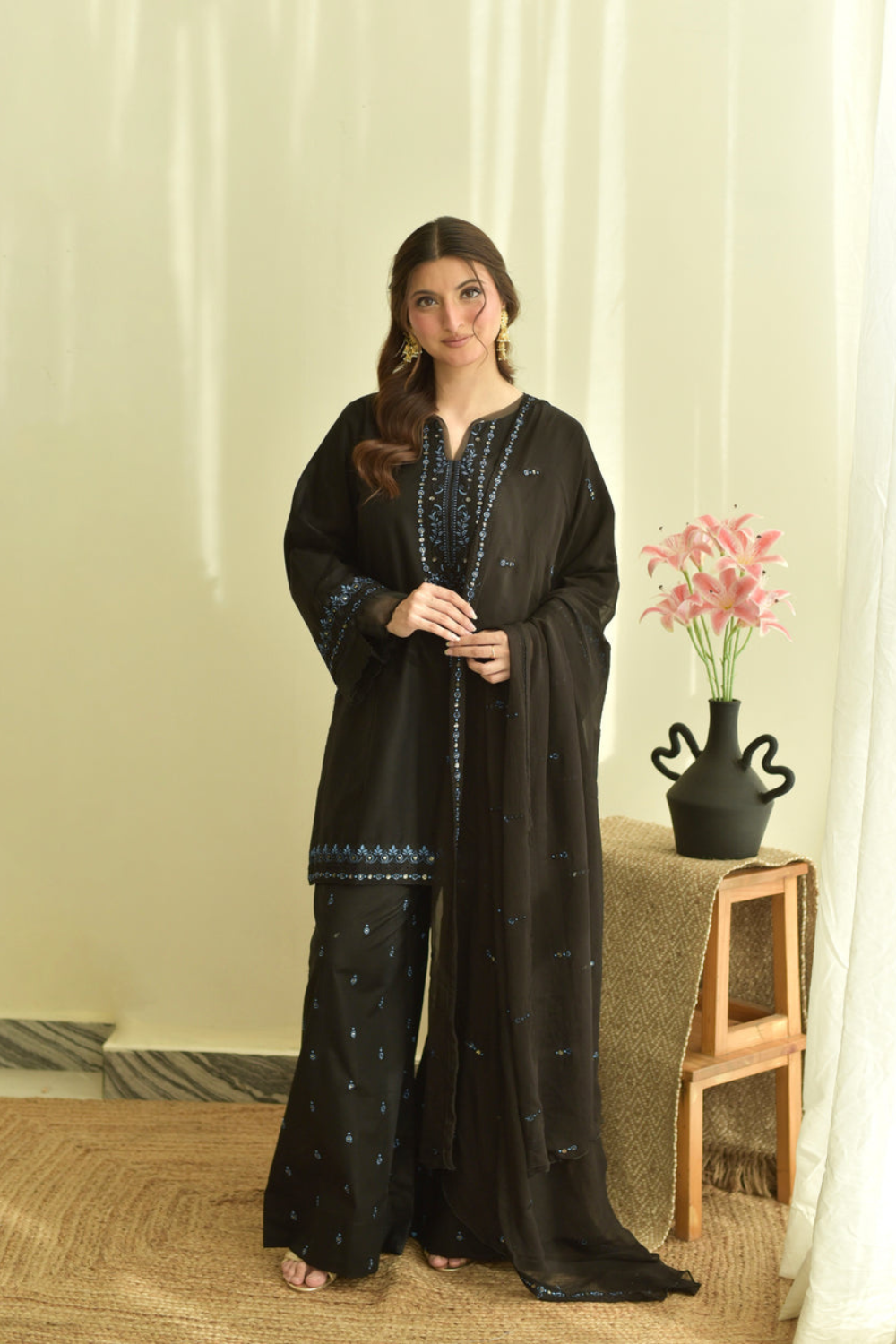IRINA 3-PIECE EMBROIDERED